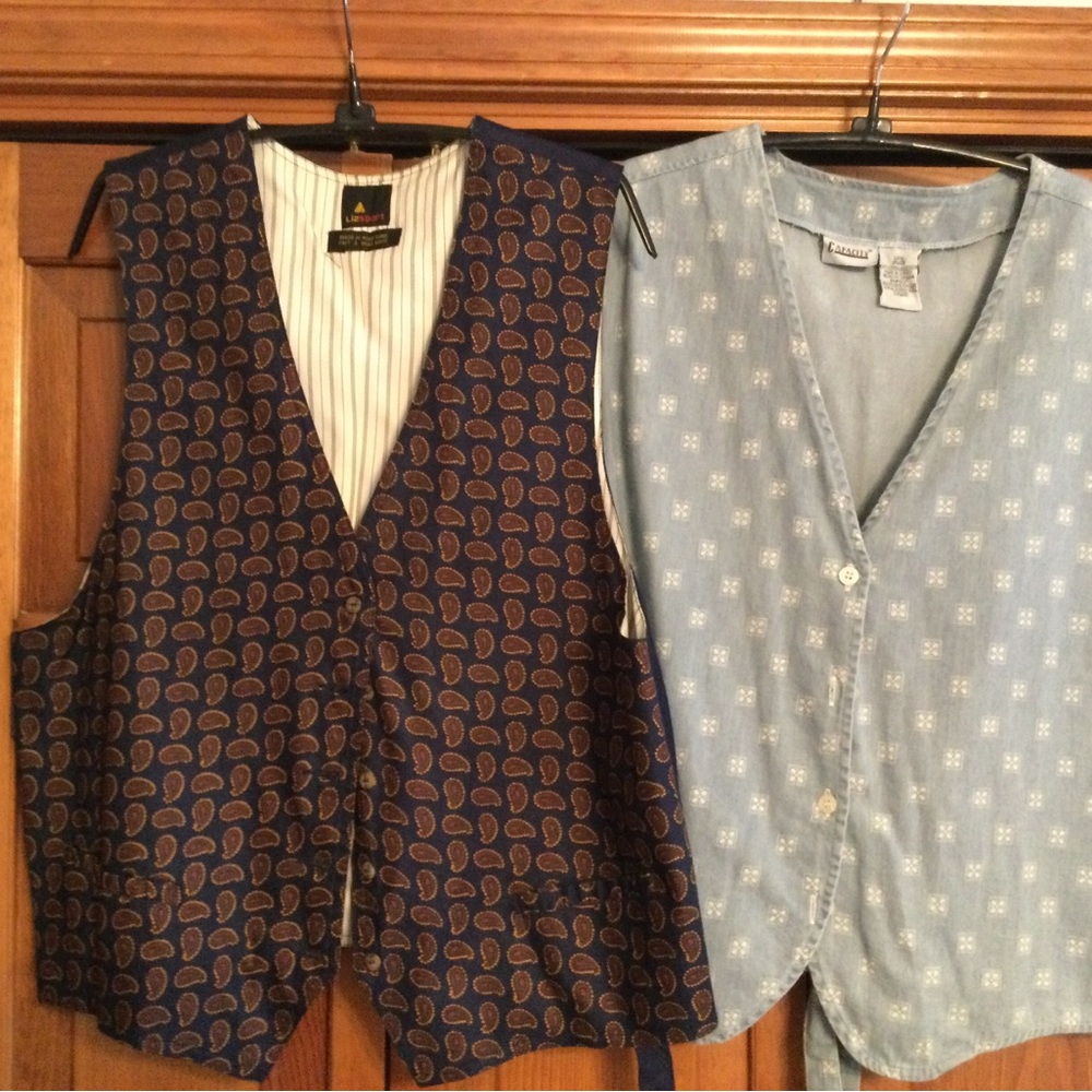 Vintage Vests! Size Large